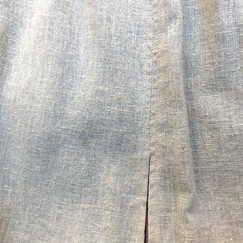 vtg Linen A-line skirt - Picture 12 of 14
